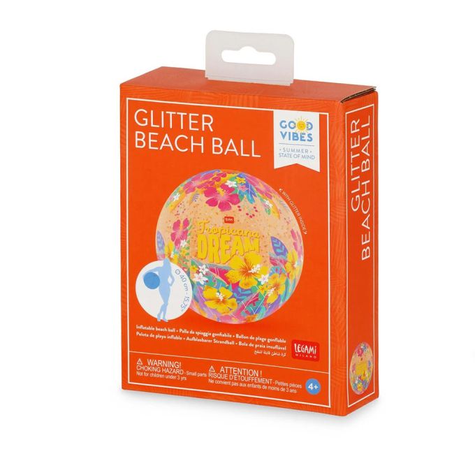 LEGAMI BEACH BALL 40 cm GLITTER TROPICANA DREAM (#BB0014)