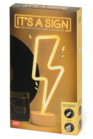 Legami Milano Επιτραπέζιο Διακοσμητικό Φωτιστικό Neon Μπαταρίας σε Κίτρινο Χρώμα  LL0004