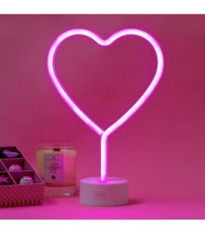 Legami Milano Διακοσμητικό Φωτιστικό Καρδιά Neon Μπαταρίας σε Ροζ Χρώμα  LL0003