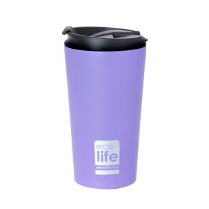Ποτήρι-Θερμός για Καφέ EcoLife Lilac matte 370ml 33-BO-4013
