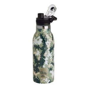 Θερμός-Παγούρι Ανοξείδωτο με sport πώμα 550ml Ecolife PIXELS 33-BO-3027