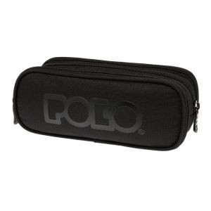 Κασετίνα Τριπλή Polo Triple Box με 3 θήκες Μαύρη 937005-2000