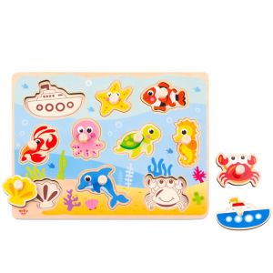 Ξύλινα Σφηνώματα Θάλασσα Tooky Toy TY856