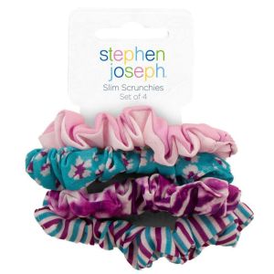 Σετ 4 Scrunchies Μαλλιών, Purple Madness Stephen Joseph SJ1247PMA