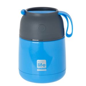 Θερμός Φαγητού Ανοξείδωτος Ecolife 450ml Μπλε 33-BO-9075