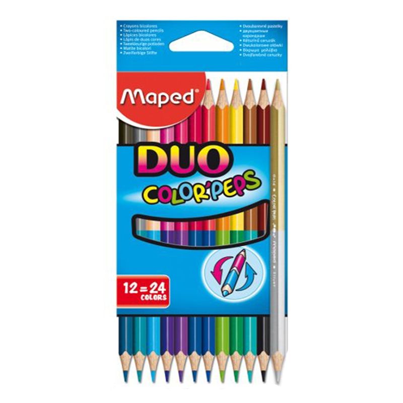 Ξυλομπογιές Διπλής Όψης Maped Duo Color Peps (829600)