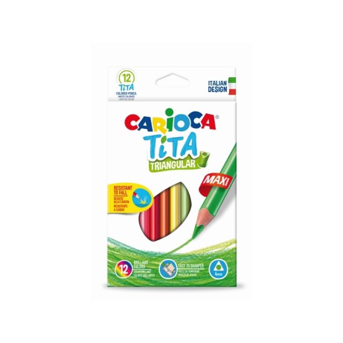 ΞΥΛΟΜΠΟΓΙΕΣ CARIOCA 42791 TITA TRIO MAXI 12ΤΕΜ