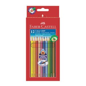 Ξυλομπογιές Grip Faber Castell 12 Χρώματα 112412