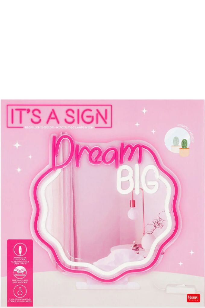 ΚΑΘΡΕΦΤΗΣ ΕΠΙΤΡΑΠΕΖΙΟΣ LEGAMI NLM0001 NEON-EFFECT LED IT'S A SIGN DREAM BIG
