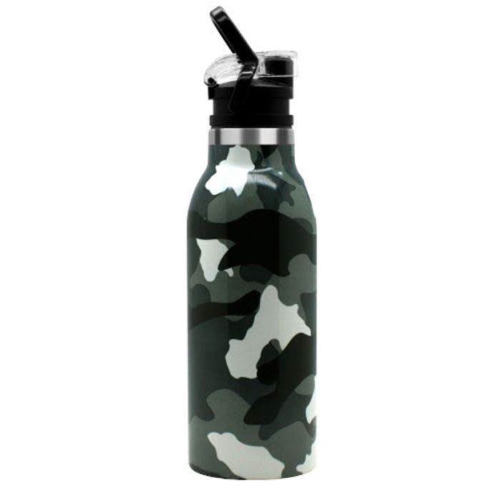 Θερμός-Παγούρι Ανοξείδωτο με sport πώμα 550ml Ecolife Camouflage 33-BO-3026