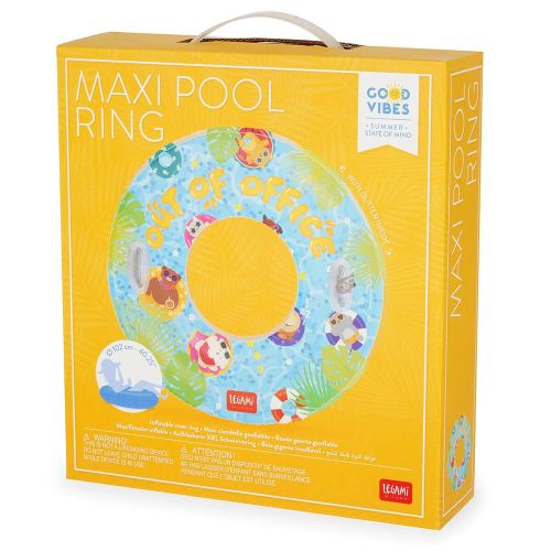 LEGAMI INFLATABLE MAXI POOL RING OUT OF OFFICE (#SWIM0019)