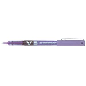Στυλό Pilot Υγρής Μελάνης V5 Hi-Tecpoint 0.5mm Μωβ BX-V5V