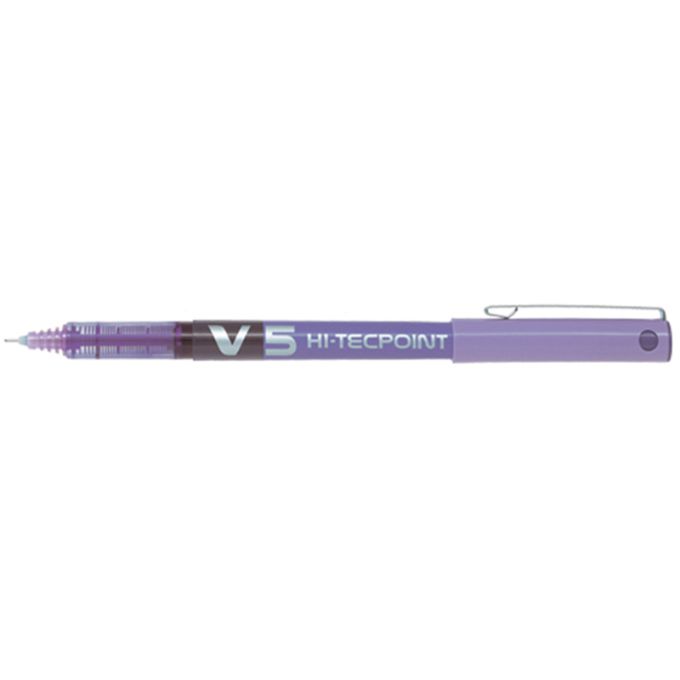 Στυλό Pilot Υγρής Μελάνης V5 Hi-Tecpoint 0.5mm Μωβ BX-V5V