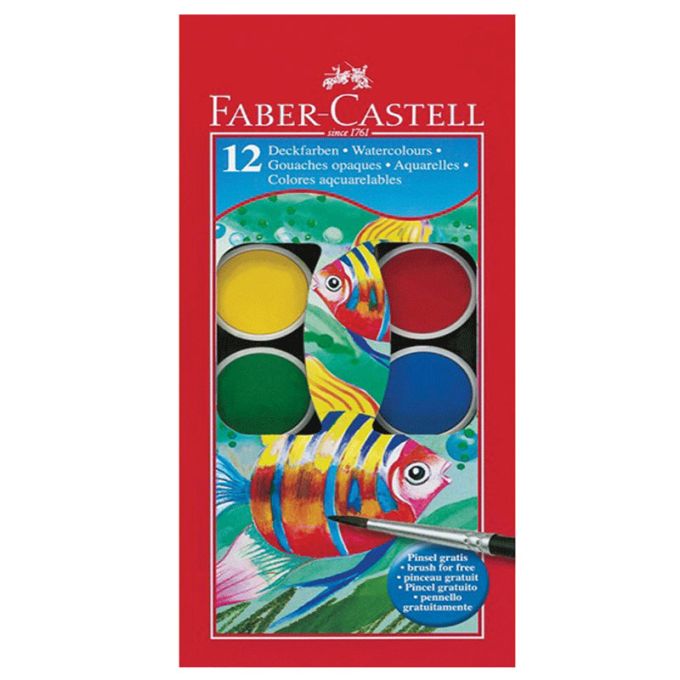 Νερομπογιές Faber Castell  12τεμ 125012