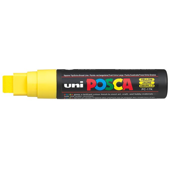 Μαρκαδόρος Posca Γίγας Κίτρινο PC-17K