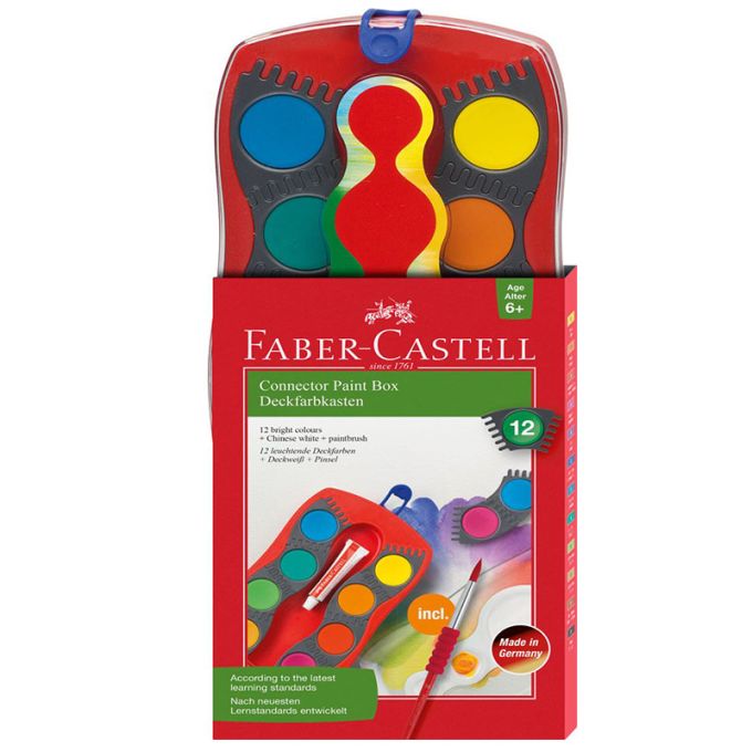 Νερομπογιές Faber Castell Connector 12 Χρώματα 125023