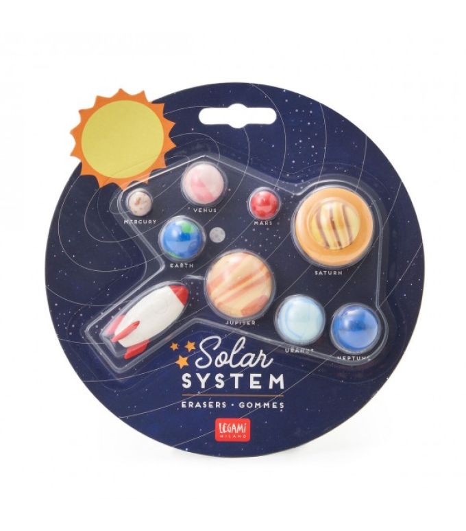 ΣΕΤ 9 ΓΟΜΕΣ ΠΛΑΝΗΤΕΣ ΗΛΙΑΚΟ ΣΥΣΤΗΜΑ LEGAMI SOLAR SYSTEM - SET OF 9 ERASERS SES0001