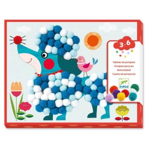 Djeco Κολάζ με πομ πομ Σκυλάκι  09867