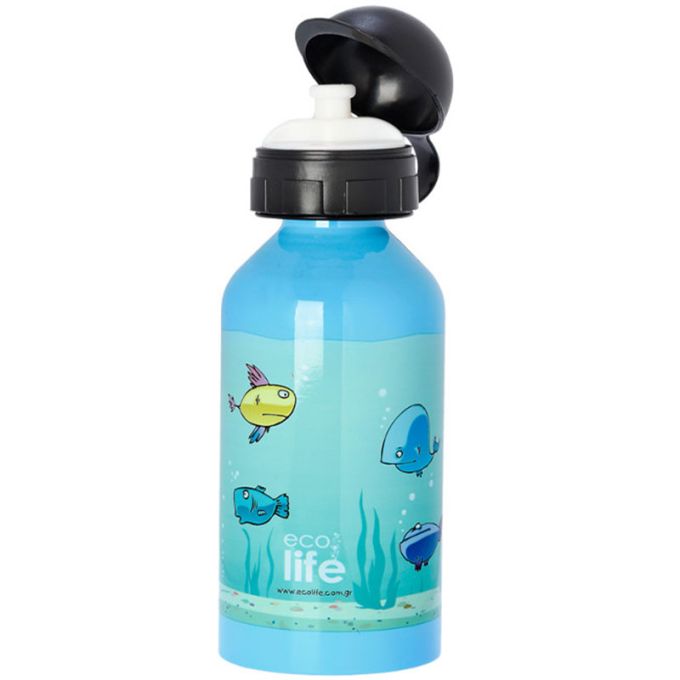 Παγούρι Παιδικό Ανοξείδωτο EcoLife Fish 500ml 33-BO-2005