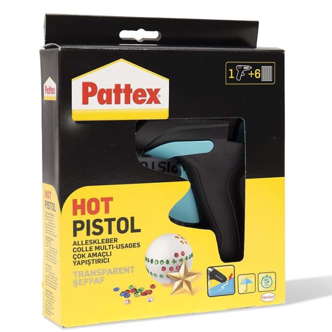 Πιστόλι Θερμοσιλικόνης Hot Pistol 11mm Pattex+6 Ράβδοι Σιλικόνης Δώρο 02020015