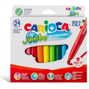 Μαρκαδόροι Χοντροί Superwashable Carioca Jumbo 24 Χρώματα 133024100