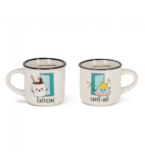 ΣΕΤ ΜΕ 2 ΚΟΥΠΕΣ ESPRESSO LEGAMI ESPRESSO FOR TWO - COFFEE MUGS - POO MM0019