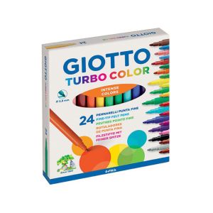 ΜΑΡΚΑΔΟΡΟΙ GIOTTO TURBO COLOR ΛΕΠΤΟΙ 24ΤΕΜ 4170