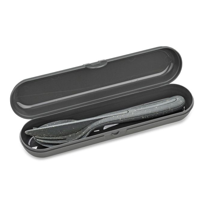 ΣΕΤ ΜΑΧΑΙΡΟΠΗΡΟΥΝΑ ΣΕ ΘΗΚΗ KOZIOL CUTLERY CASE + CUTLERY SET KLIKK READY - NATURE ASH GREY 7070701