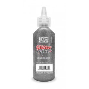 Κόλλα Glitter 22ml Ασημί Typotrust TG4222S