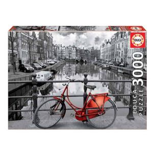 Παζλ Amsterdam Coloured Black & White 3000pcs Educa 16018