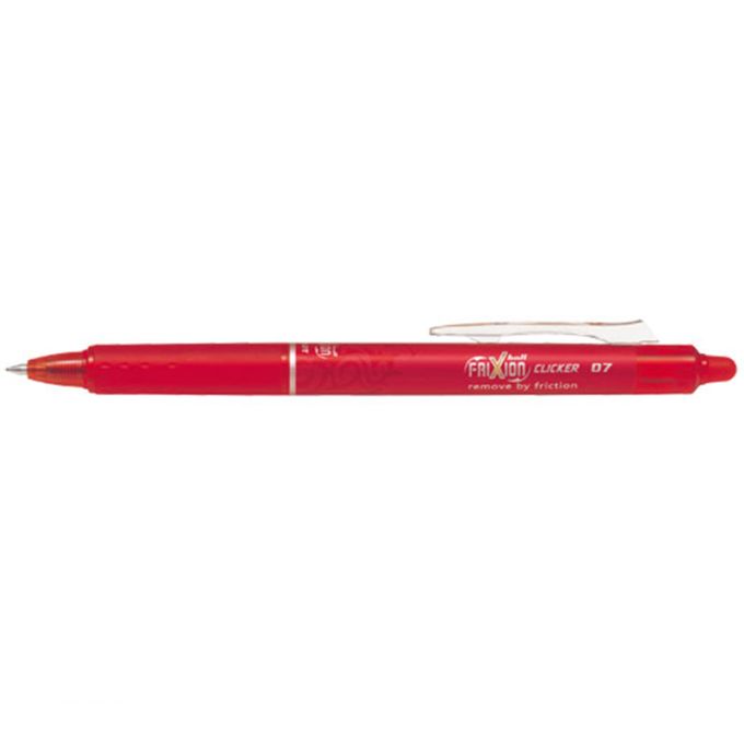 Στυλό με Γόμα Pilot Frixion Clicker 0.7mm Κόκκινο BLRT-FR7R