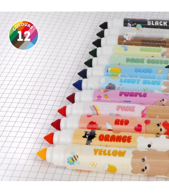 ΜΑΡΚΑΔΟΡΟΙ LEGAMI SET OF 12MARKERS MARKERS - TEDDY FRIENDS 12 ΧΡΩΜΑΤΑ TDM0001