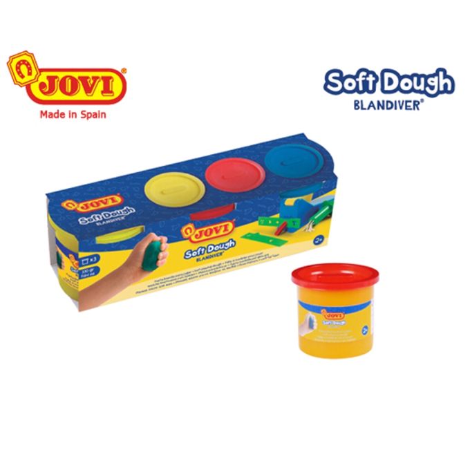 Πλαστοζυμαράκια Jovi Soft Dough 3 Χρώματα x110gr 226.403