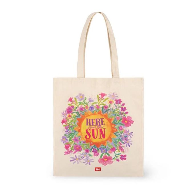 Τσάντα για ψώνια 38,5x42 Legami Cotton Shopping bag Constellations - Sunflower CBAG0005