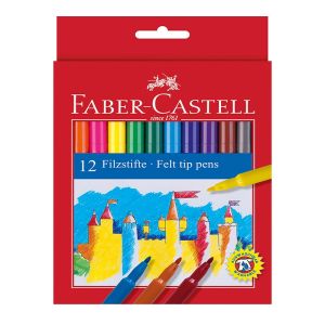 Μαρκαδόροι Λεπτοί Faber Castell 12 Χρώματα 554212