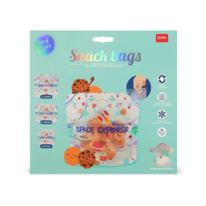 ΣΑΚΟΥΛΕΣ ΦΑΓΗΤΟΥ LEGAMI SNACK BAGS ΣΕΤ 3 ΤΕΜΑΧΙΩΝ SPACE EXPLORER  783728