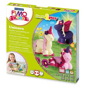 Πηλός Που Ψήνεται Fimo-Kids Unicorn Staedtler Set 4x42gr 8034-19