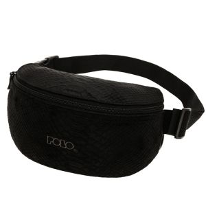 Τσαντάκι Μέσης/Μπανάνα Polo Colour Simple Μαύρο Φίδι 9-08-854-2002