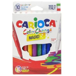 Μαρκαδόροι Μαγικοί Carioca Color Change 10 Χρώματα Felt Tip Pens=18 Colors