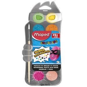 Νερομπογιές 12 Τεμ. Color'Peps MAPED 811520