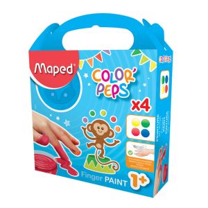 Δαχτυλομπογιές Maped 4 Χρώματα 80gr 812510