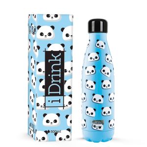 Θερμός-Παγούρι  Ανοξείδωτο i-Drink 500ml Panda ID0090