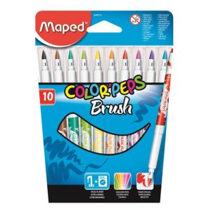 Μαρκαδόροι με Μύτη Πινέλου Maped Brush 10 χρώματα 848010
