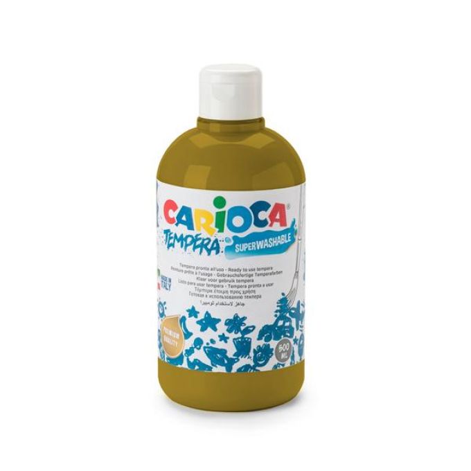 Τέμπερα σε Μπουκάλι Carioca Superwashable 500ml Καφέ Ανοιχτό 133500003-07