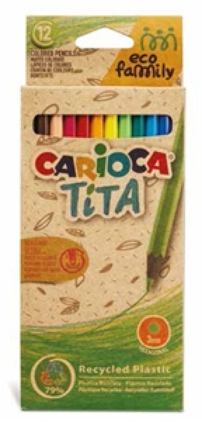 ΞΥΛΟΜΠΟΓΙΕΣ CARIOCA 43097 TITA ECO FAMILY 12τεμ