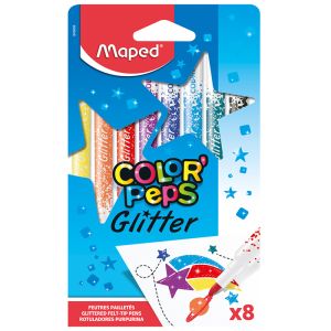 Μαρκαδόροι με Glitter Maped 8 Χρώματα 845808