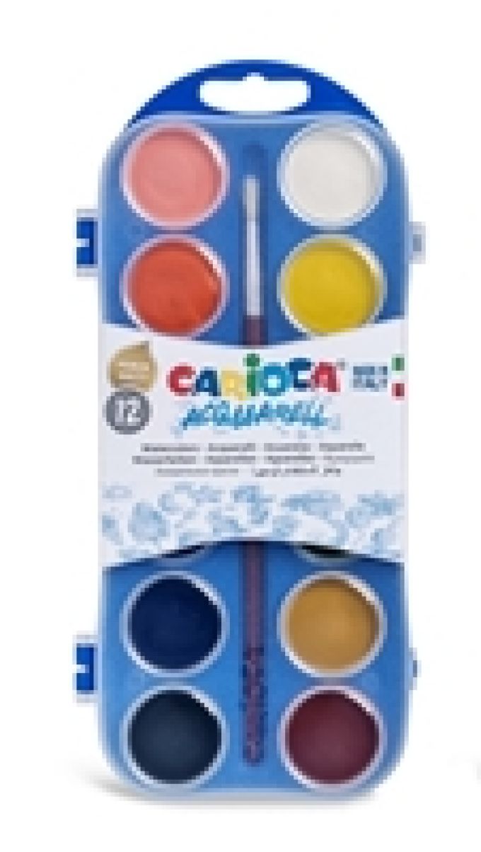 ΝΕΡΟΧΡΩΜΑΤΑ CARIOCA 12 PLASTIC CASE KO040/E 30mm