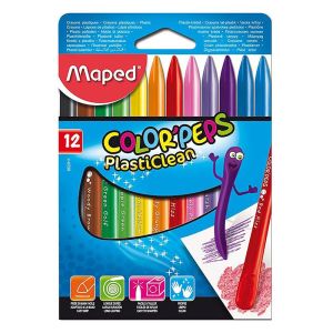 Κηρομπογιές Maped Plasticlean 12Tεμ. 862011