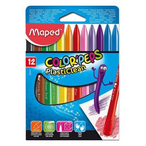 Κηρομπογιές Maped Plasticlean 12Tεμ. 862011