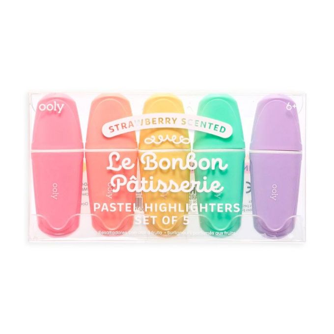 Σετ 5 Τεμάχια Le Bonbon Pâtisserie Scented Pastel Highlighters Ooly 130-073